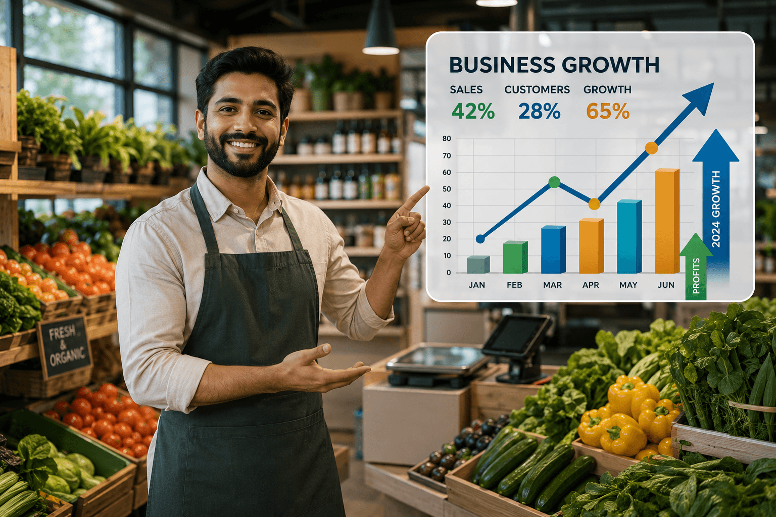 Local Grocery Store – 2x Growth in Sales